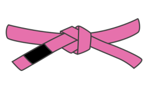 pink karate belt