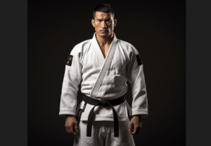 A taekwondo Black Belt worn by a taekwondo master